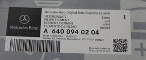 Original Mercedes-Benz Luftfiltereinsatz Motor OM640940, 640941, 640942 6