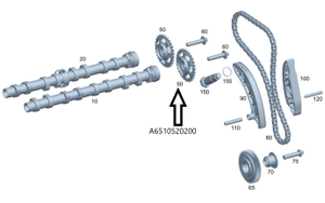 Original Mercedes-Benz Nockenwellenrad OM651 4