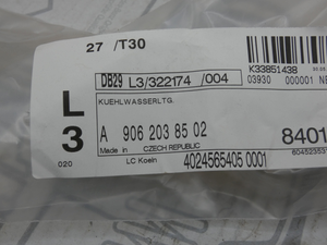 Original Mercedes-Benz Kühlwasserleitung Luftpresser. OM902, 906, 925, 926 5