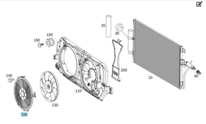Original Mercedes-Benz Lüftergitter Sprinter W906, W907 5