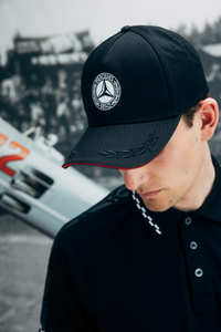 Original Mercedes-Benz Basecap Cap Schwarz Lorbeerkranz - 100% Baumwolle 3