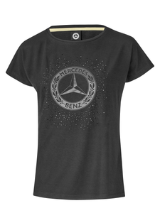 Original Mercedes-Benz T-Shirt Damen schwarz XS - XL Slim Fit - 1