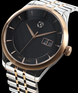 Original Mercedes-Benz Armbanduhr Herren Classic Elegance schwarz silber rosé 2