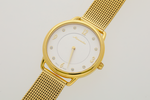 Original Mercedes-Benz Armbanduhr Damen Classic Lady Gold Swiss made - 2