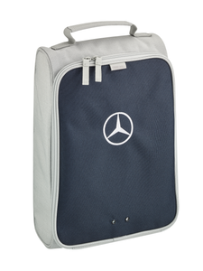 Original Mercedes Golf Schuhtasche Tasche Unisex Grau/Navy - 1