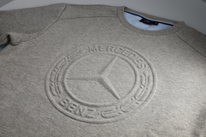 Original Mercedes-Benz Sweatshirt grau melange unisex B66958859-8864 Stern in 3D 1