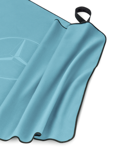 Original Mercedes-Benz Funktionshandtuch Türkis Schwarz 120 x 60 cm - 2