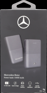 Original Mercedes-Benz Powerbank 10.000 mAh Grau USB Typ A/C - 1