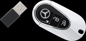 Original Mercedes-Benz USB Stick Schlüssel Schlüsselanhänger Schwarz Chrom 64 GB 3