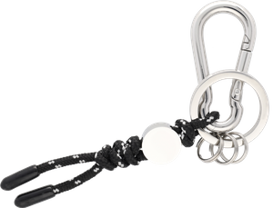 Original Mercedes-Benz Schlüsselanhänger, Kordel schwarz/Nylon, Edelstahl - 1