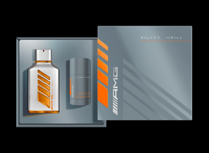 Original Mercedes-Benz AMG Geschenkset Silver Thrill EdP Parfüm , 100ml - 2