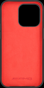 Original Mercedes-AMG Hülle für iPhone® 14 Pro schwarz rot Silikon - 2