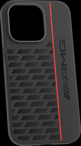 Original Mercedes-AMG Hülle für iPhone® 14 Pro schwarz rot Silikon - 3