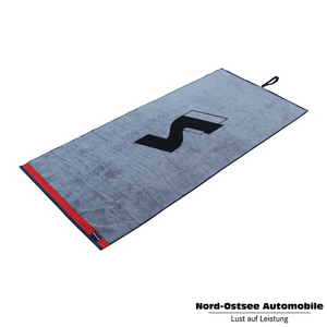 Original Hyundai N Badetuch Handtuch Strandtuch Baumwolle schwarz/grau 3