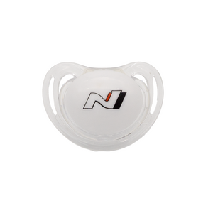 Weißer Schnuller mit Hyundai N-Logo 2