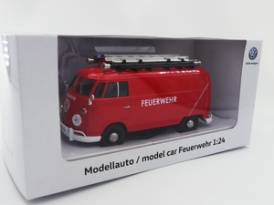 Original VW Modellauto T1 Kasten Feuerwehr 3