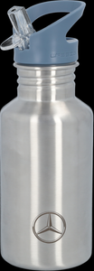 Original Mercedes-Benz Trinkflasche Kinder silberfarben, blau 3