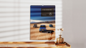 Original Mercedes-Benz G-Klasse Kalender 2025 für Motorsport- und Autofans - NEU 1