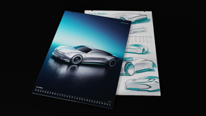 Original Mercedes-Benz Design Kalender 2025 für Motorsport- und Autofans 2
