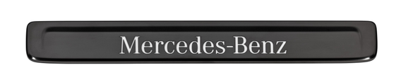 Original Mercedes-Benz Wechselcover für beleuchtete Einstiegsleiste Edelstahl, schwarz / weiß
