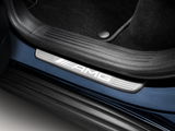 Original Mercedes-Benz Wechselcover für beleuchtete Einstiegsleiste Edelstahl, silberfarben / weiß