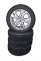 Original Winterkomplettrad-Satz für Opel Zafira Life/Zafira-e Life 225-55R17 101V Falken Winterräder 133