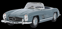 Original Mercedes Benz 300 SL Roadster W 198 II (1957-1963) 1:18