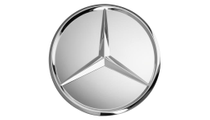 Original Mercedes-Benz Radnabenabdeckung, Stern erhaben, verchromt