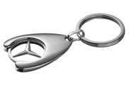 Original Mercedes-Benz Schlüsselanhänger Einkaufswagen Chip silberfarben  OVP