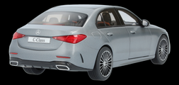 Original Mercedes Benz C-Klasse W206 AMG Line 1:18 Modell Dealer Edition grau