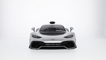 Original AMG 1:12 Modellauto Mercedes-AMG ONE C298 silber/schwarz Sternenmuster