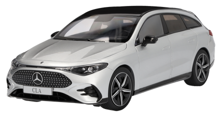 Original Mercedes-Benz CLA hightechsilber, NZG, 1:18