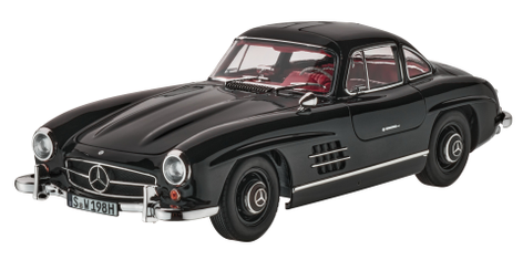 Original Mercedes-Benz 300 SL Coupé (1954-1963) W 198 schwarz, Norev, 1:18