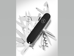 Mercedes-Benz Taschenmesser, Edelstahl, schwarz