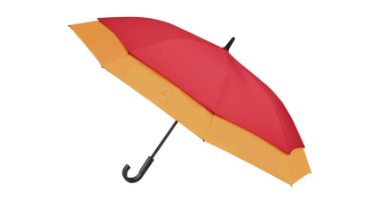 Geöffneter Schirm rot/orange