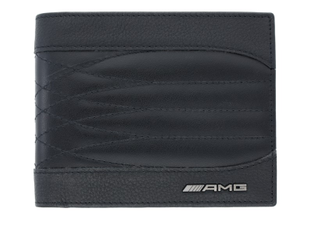Mercedes-Benz AMG Geldbörse aus strukturiertem und glattem Rindleder