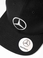 Mercedes-Benz Flat Brim Cap, Mercedes Stern, schwarz