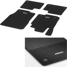 Rips Fußmatten schwarz