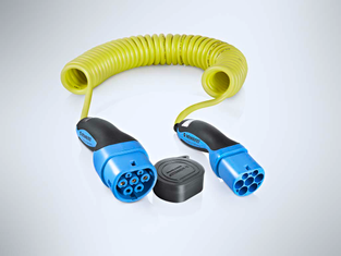 Ladekabel Wallbox gelb, blau