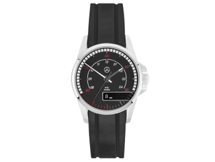 Mercedes-Benz Herren Armbanduhr Trucks, schwarz/rot/silber