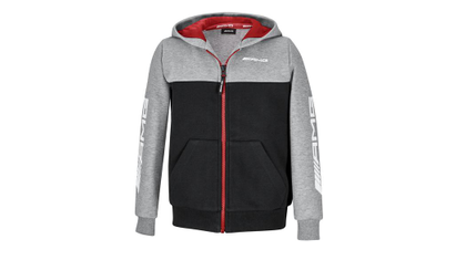 AMG Kinder-Sweatjacke, schwarz/grau