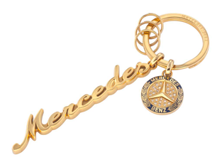 Schlüsselanhänger Classic Schriftzug, gold