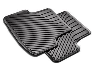 Gummifußmatten schwarz