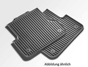 Gummifußmatten schwarz