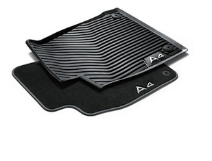 Gummifußmatten schwarz