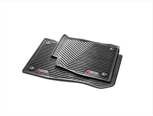 Gummifußmatten schwarz