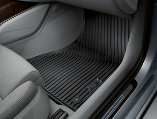 Gummifußmatten schwarz