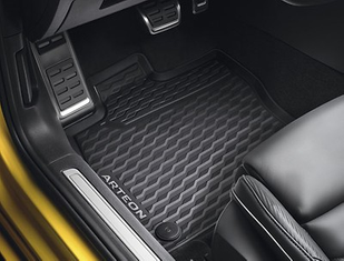 Gummifußmatten schwarz