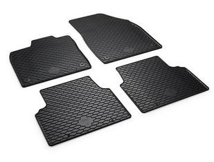 Gummifußmatten schwarz