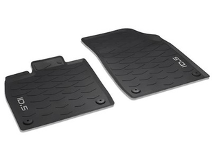 Gummifußmatten schwarz